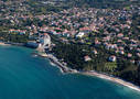 Vue aérienne du littoral de Guéthary