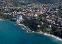 Vue aérienne du littoral de Guéthary